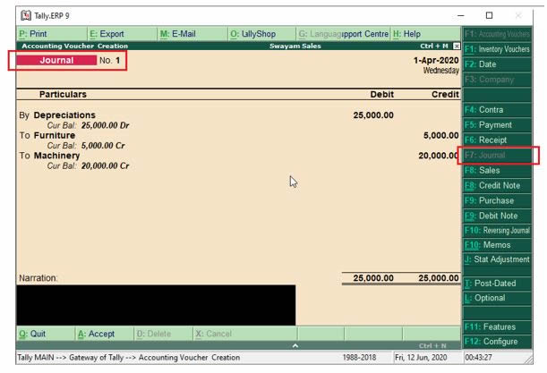 Shortcut For Ledger Display In Tally